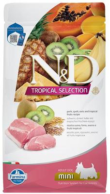 Farmina N&D Tropical Selection - Chien Petite Race Porc et Fruits Tropicaux - Nourriture Sèche pour Chiens