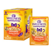 Wellness Appetizing Entrees - Poulet Effiloché - Nourriture Humide Sans Grains pour Chats