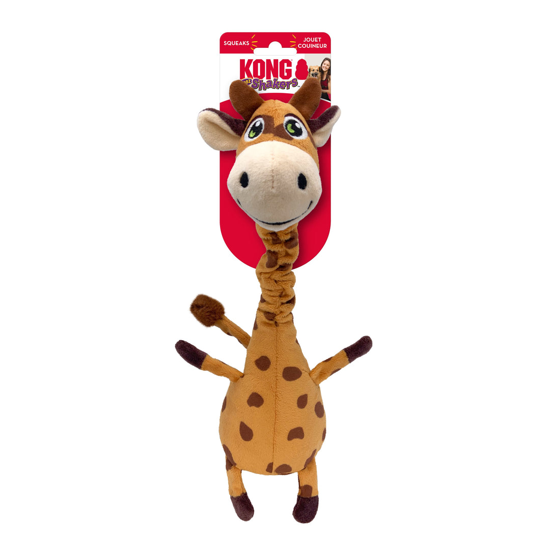 KONG Jouet Chien Shakers Bubz Girafe M