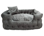 Voir l’image dans la galerie, GOO-EEZ Lit Rectangulaire Velours Gris Anthracite