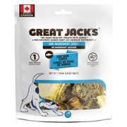 Great Jack's - Peau de Morue Séchée - Gâteries Lyophilisées Sans Grains pour Chiens