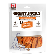 Great Jack's - Frites de Patates Douces - Gâteries Lyophilisées Sans Grains pour Chiens