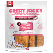 Great Jack's - Jerky Tendon Saumon - Gâteries Séchées à l'Air pour Chiens