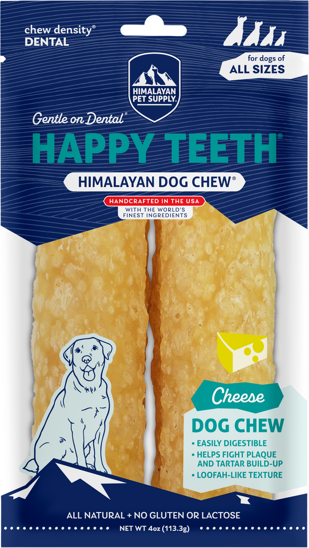 Himalayan Happy Teeth - Saveur de Fromage - Gâteries Dentaires pour Chiens