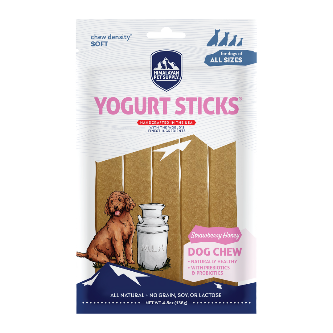 Himalayan Yogurt Sticks - Saveur Fraise et Miel - Gâteries pour Chiens