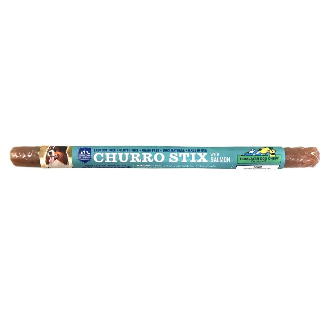 Himalayan Churro - Saveur Saumon 10" - Gâteries à Mâcher pour Chiens