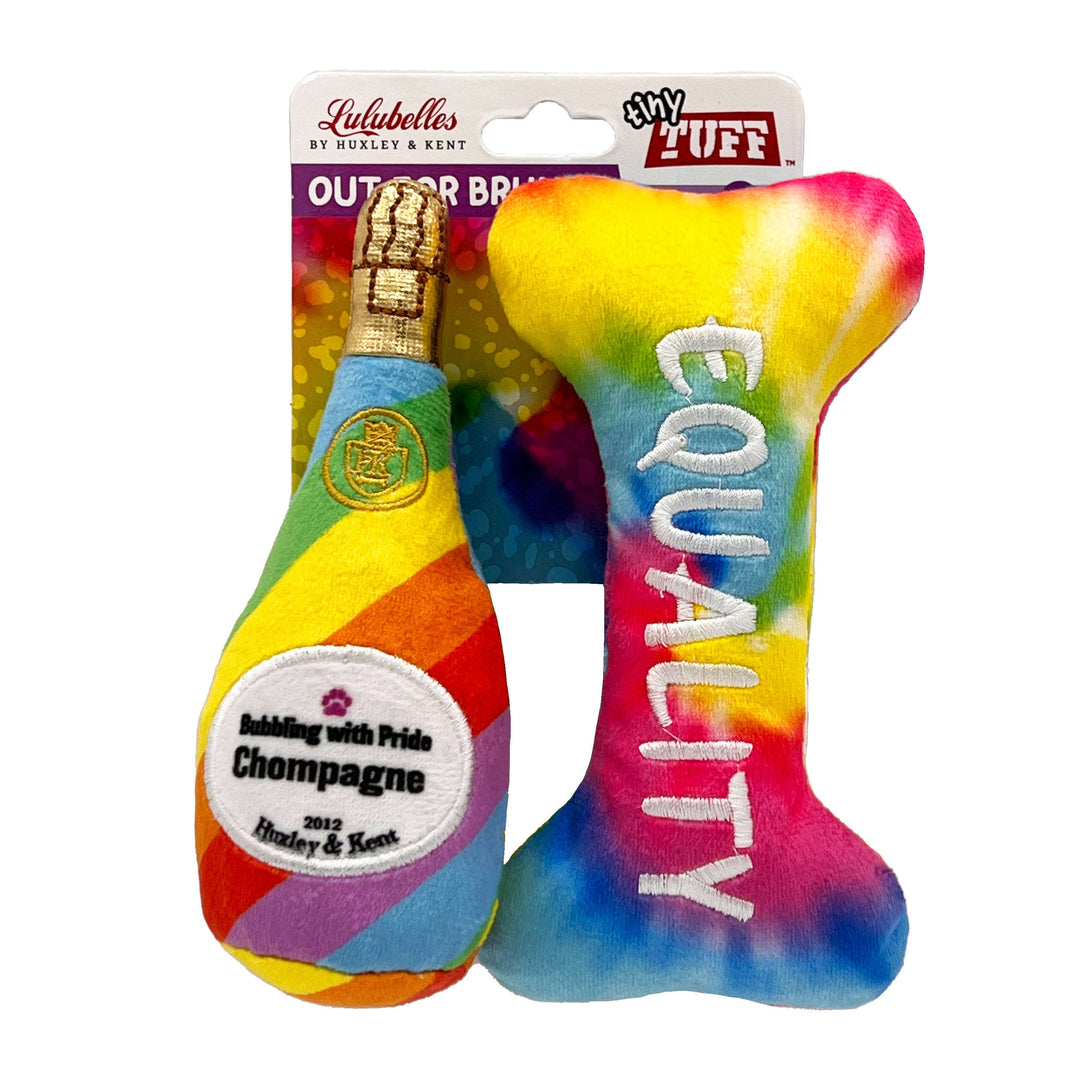Lulubelles Tiny Tuffs - Out for Brunch - Jouet en Peluche avec Couineur pour Chiens