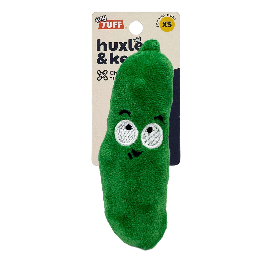 Lulubelles Tiny Tuffs - Cornichon à l’Aneth - Jouet en Peluche avec Couineur pour Chiens