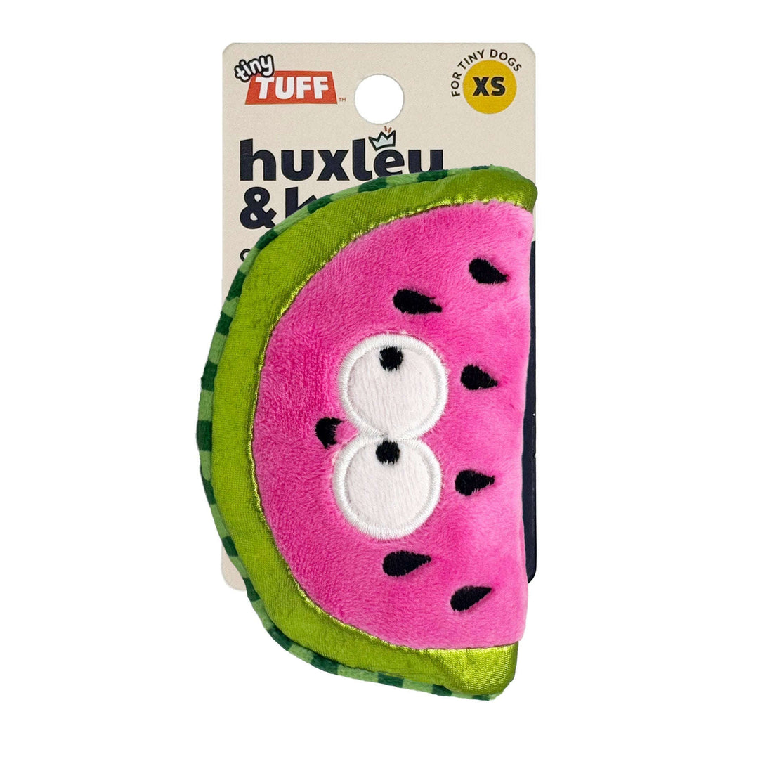 Lulubelles Tiny Tuffs - Walter Melon - Jouet en Peluche avec Couineur pour Chiens