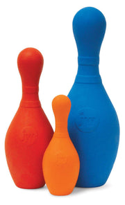 JW Pet - Quille de Bowling iSqueak - Jouet à Mâcher en Caoutchouc avec Couineur pour Chiens