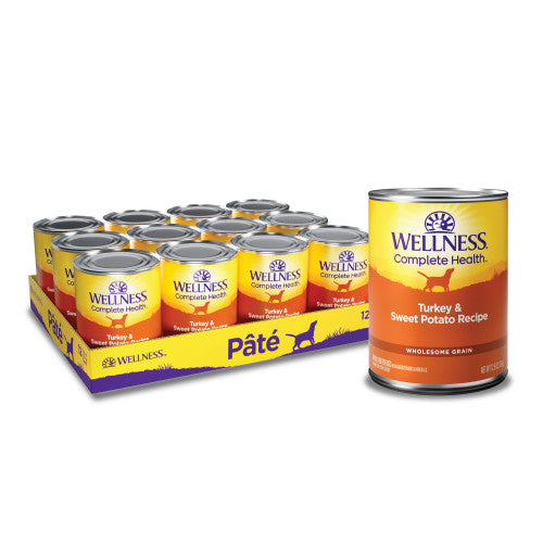 Wellness Complete Health - Dinde et Patate Douce - Nourriture Humide en Pâté pour Chiens