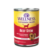 Wellness Complete Health - Ragoût de Boeuf aux Carottes et Pommes de Terre dans une Sauce - Nourriture Humide Sans Grains pour Chiens