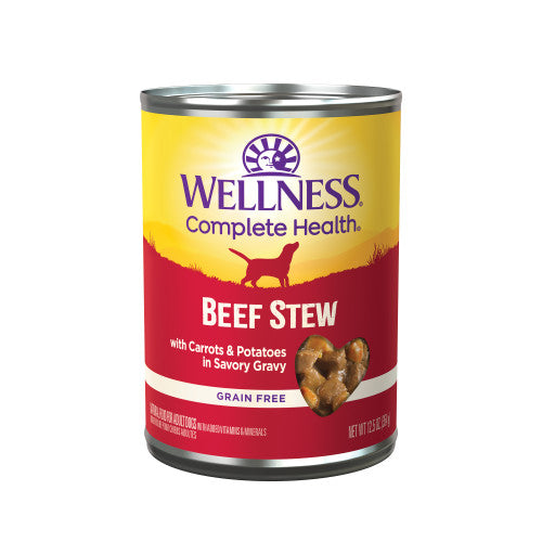 Wellness Homesytle - Chien Ragoût de Boeuf avec Carottes et Pommes de Terre en Sauce - Nourriture Humide Sans Grains pour Chiens