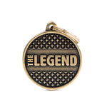 Voir l’image dans la galerie, My Family - Bronx Cercle THE LEGEND Laiton Antique - Médaille d'Identité pour Chiens