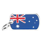 Voir l’image dans la galerie, My Family - Drapeau Australienne - Médaille d'Identité pour Chiens
