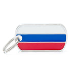 Voir l’image dans la galerie, My Family - Drapeau Russie - Médaille d'Identité pour Chiens
