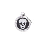Voir l’image dans la galerie, My Family - Glam Crâne Encerclé Noir - Médaille d'Identité pour Chiens