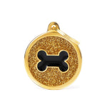 Voir l’image dans la galerie, My Family - Brillance Os Encerclé Doré - Médaille d'Identité pour Chiens