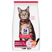 Hill's Science Diet - Saumon et Riz Brun - Nourriture Sèche pour Chats Adultes 1-6 Ans