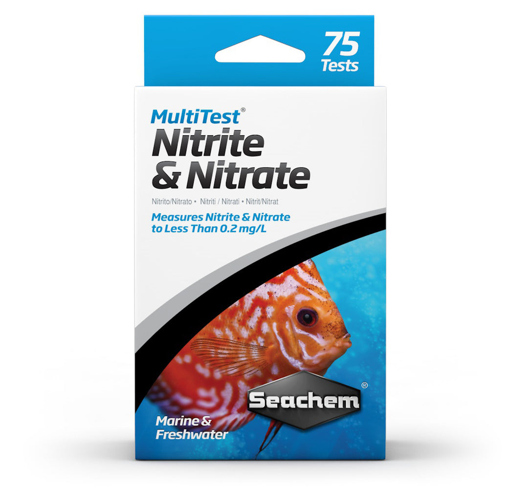 SEACHEM MultiTest Nitrite & Nitrate x75 pour Aquarium