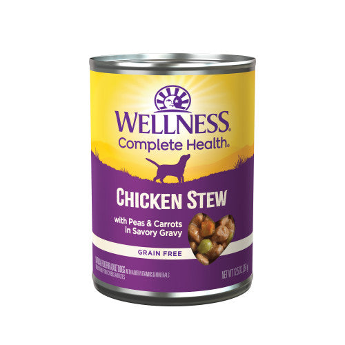Wellness Homesytle - Chien Ragoût de Poulet avec Pois et Carottes en Sauce - Nourriture Humide Sans Grains pour Chiens