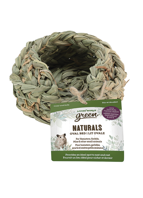 LW GREEN Lit Ovale Naturals pour Rongeur