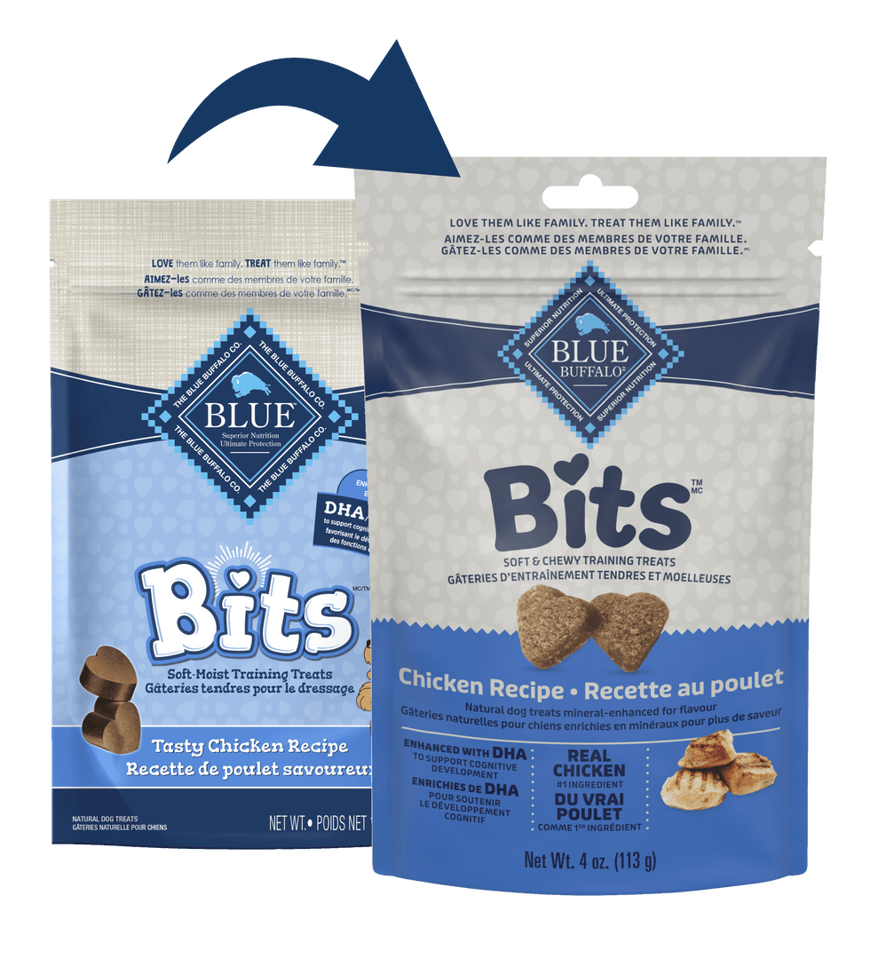 Blue Bits - Poulet - Gâteries d'Entraînement Tendres pour Chiens
