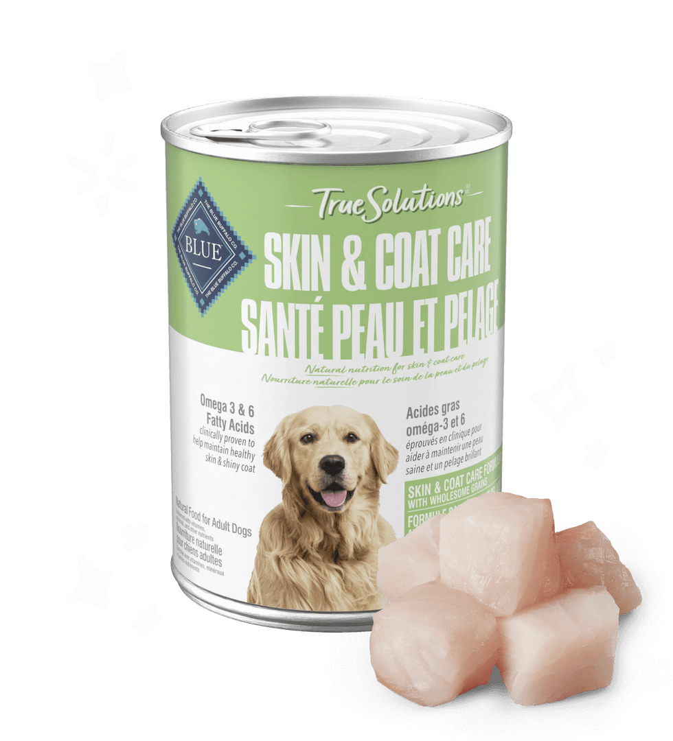 Blue True Solutions - Chien Adulte Pâté Santé Peau & Pelage - Nourriture Humide pour Chiens
