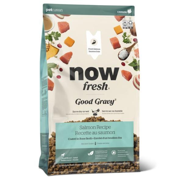 Petcurean Now Fresh Good Gravy - Chien Petite Race Saumon avec Grains Anciens - Nourriture Sèche pour Chiens
