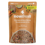 Now Fresh - Chien Poulet Haché et Riz - Nourriture Humide pour Chiens en Pochette