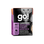 Voir l’image dans la galerie, Petcurean Go! Solutions Carnivore - Chat Pâté de Poulet, Dinde et Canard - Nourriture Humide Sans Grains pour Chats en Tetra Pak