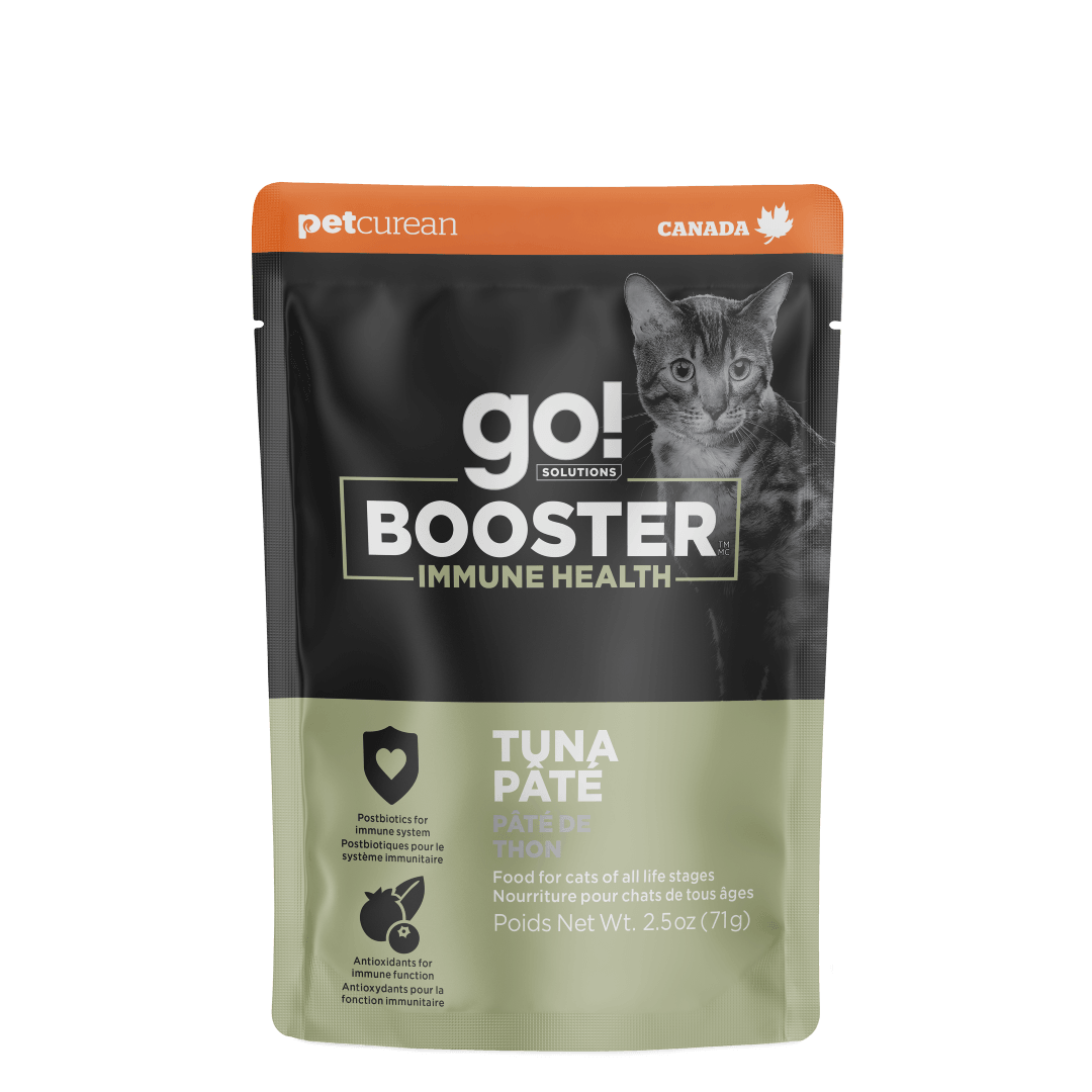 Petcurean Go! Solutions Booster - Chat Système Immunitaire, Pâté de Thon - Nourriture Humide Sans Grains pour Chats