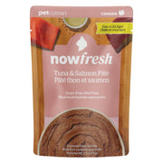 Petcurean Now Fresh - Chat Pâté de Thon et Saumon - Nourriture Humide Sans Grains pour Chats en Pochette