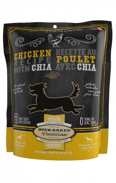 OBT Gâteries Chien Biscuits Poulet & Chia 454g