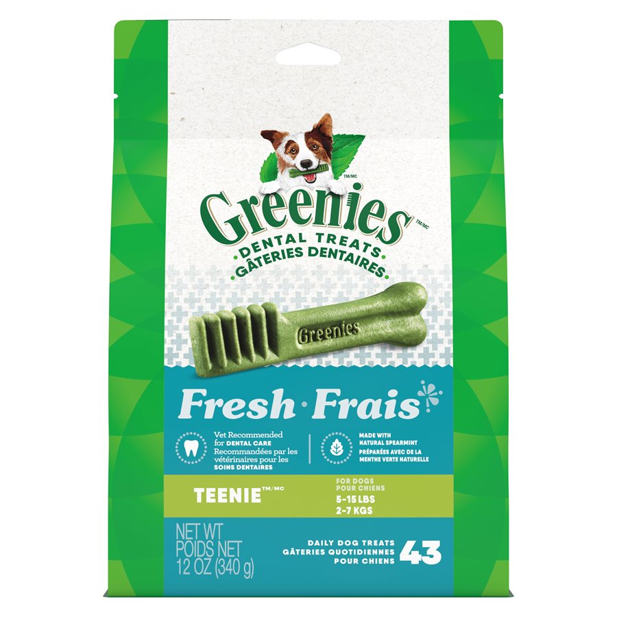 Greenies Menthe - Teenie - Gâteries Dentaires pour Chiens