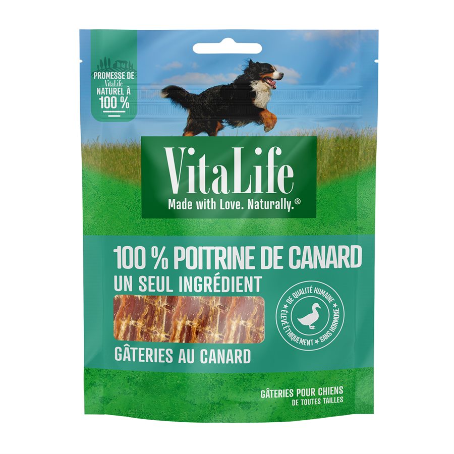 VitaLife - Filets de Poitrine de Canard - Gâteries pour Chiens
