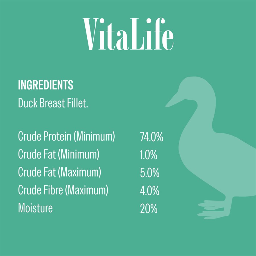 VitaLife - Filets de Poitrine de Canard - Gâteries pour Chiens