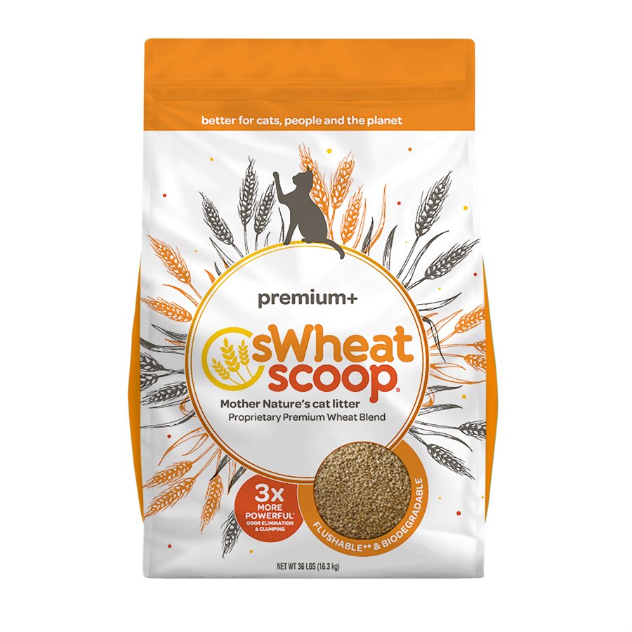 Swheat Scoop - Premium Plus - Litière Agglomérante Rapide au Blé pour Chats