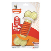 Nylabone - Os Dentaire Pro Action Saveur de Bacon - Jouet à Mâcher pour Chiens