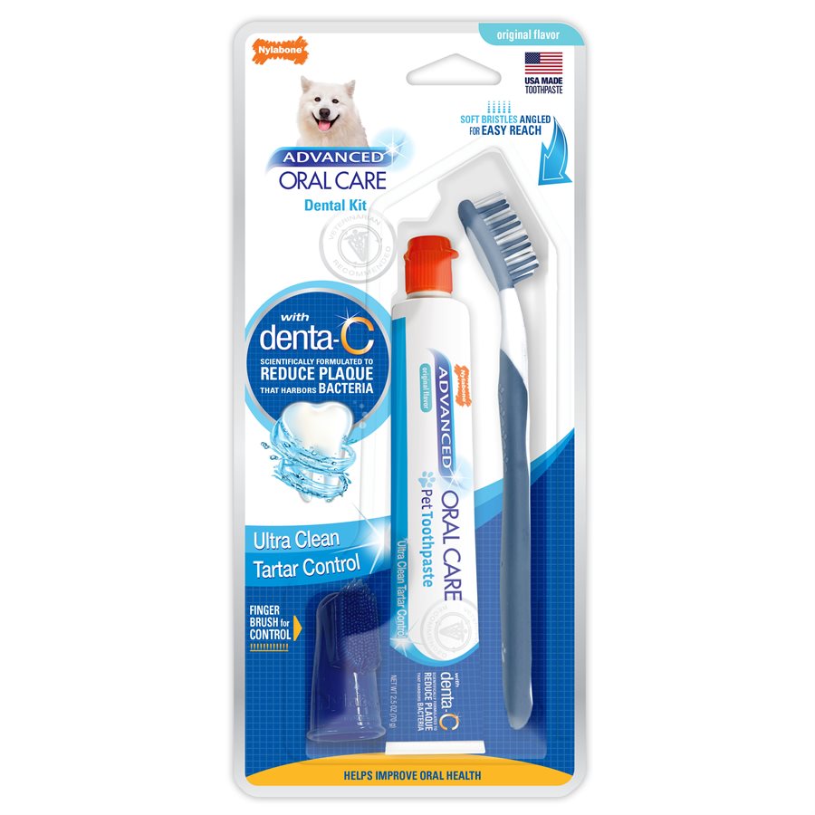 Nylabone - Trousse de Soins Bucco-Dentaires Avancés - Soin pour Chiens