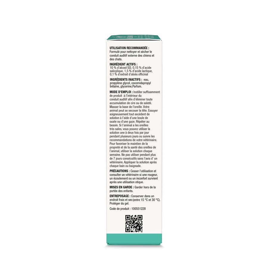 Wellmark - Solution Nettoyante et Asséchante pour Oreilles - Soin pour Chiens et Chats