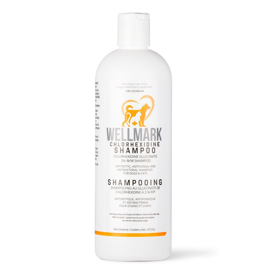 Wellmark - Shampoing Médicamenteux à la Chlorhexidine - Soin pour Chiens et Chats