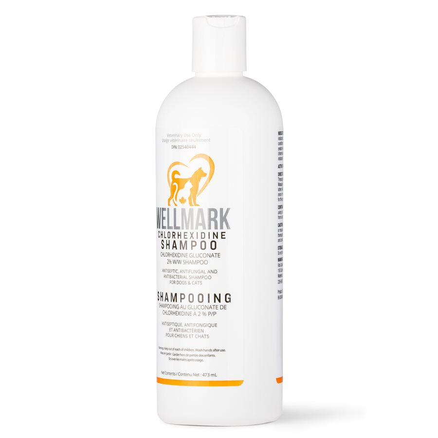 Wellmark - Shampoing Médicamenteux à la Chlorhexidine - Soin pour Chiens et Chats