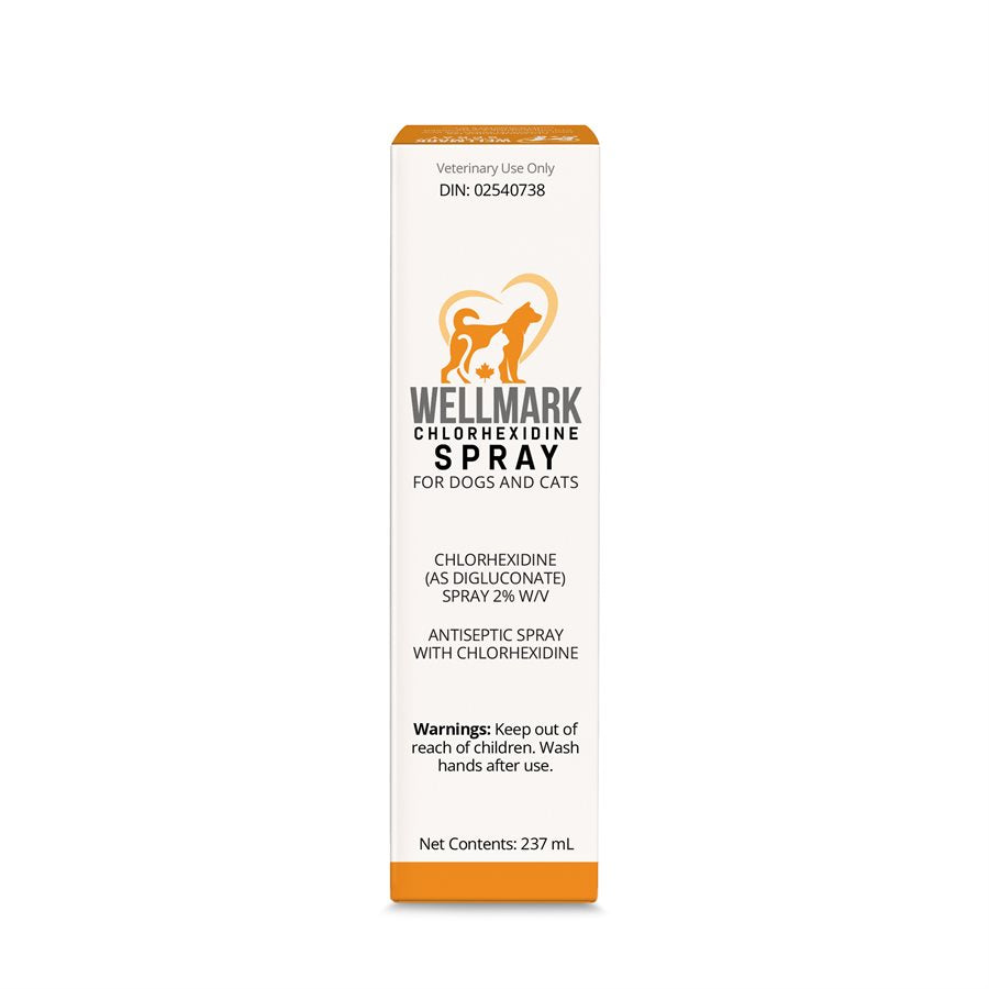 Wellmark - Vaporisateur à la Chlorhexidine - Soin pour Chiens et Chats