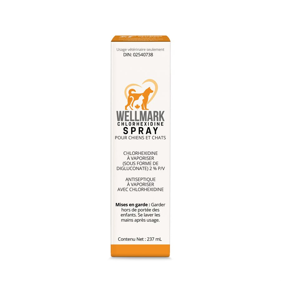 Wellmark - Vaporisateur à la Chlorhexidine - Soin pour Chiens et Chats