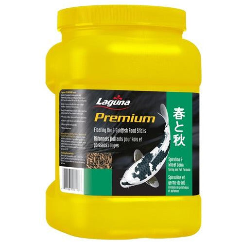 Laguna - Bâtonnets Premium Spiruline et Germe de Blé - Nourriture pour Koïs et Poissons Rouges