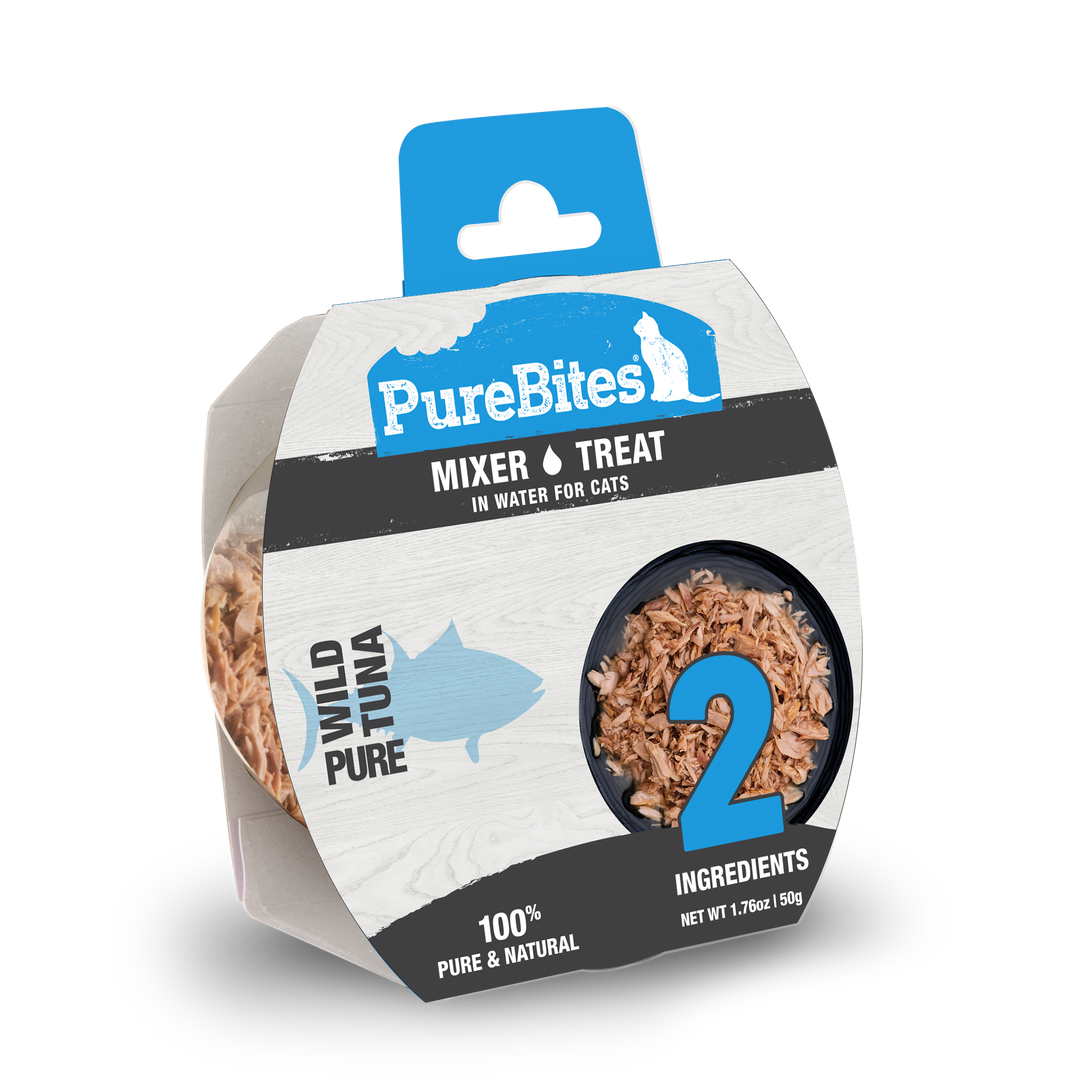 PureBites - Chat 100% Pur Thon dans l'Eau - Nourriture Humide Sans Grains pour Chats