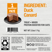 PureBites - Chat 100% Pur Pâté de Canard - Nourriture Humide Sans Grains pour Chats