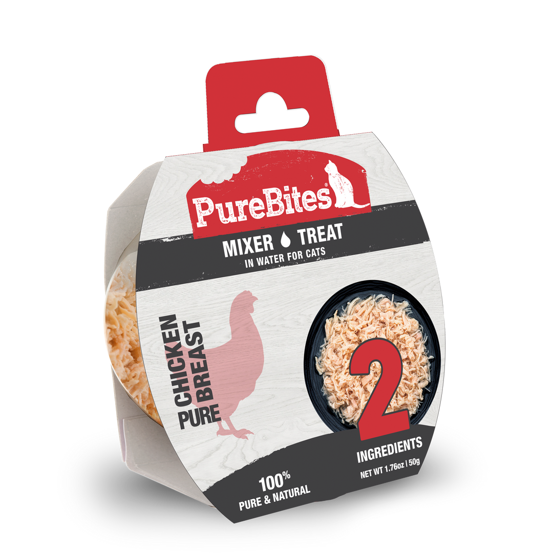 PureBites - Chat 100% Pur Poulet dans l'Eau - Nourriture Humide Sans Grains pour Chats