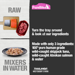 Voir l’image dans la galerie, PureBites - Chat 100% Pur Thon et Saumon dans l'Eau - Nourriture Humide Sans Grains pour Chats